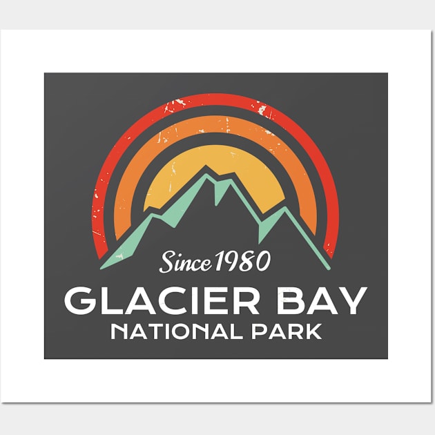 Glacier Bay National Park Retro Wall Art by roamfree